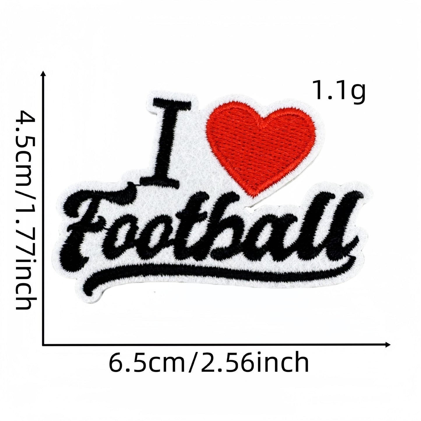 Cartoon Football Embroidered Patch – Sports Series Iron-On Badge Accessory
