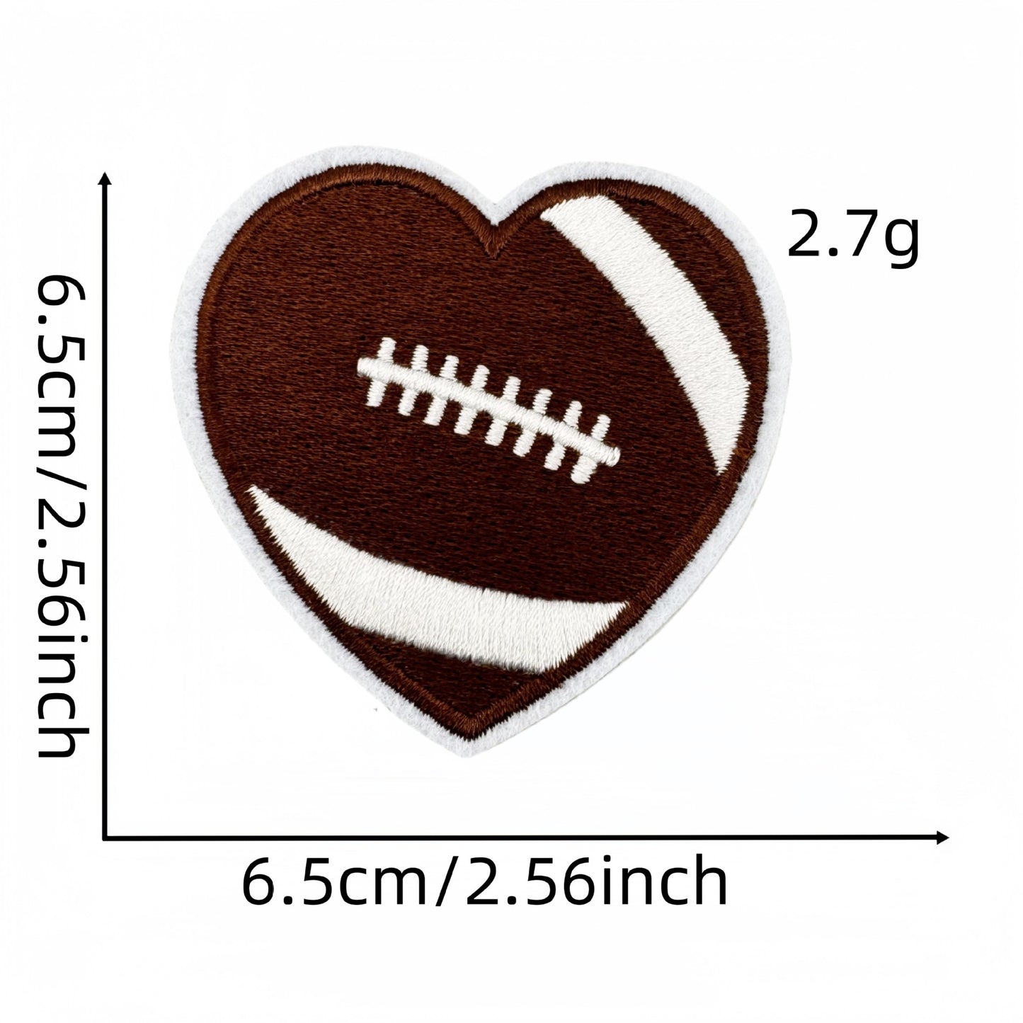 Cartoon Football Embroidered Patch – Sports Series Iron-On Badge Accessory